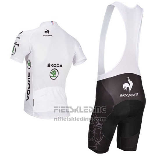 2014 Fietskleding Tour de France Wit Korte Mouwen en Koersbroek